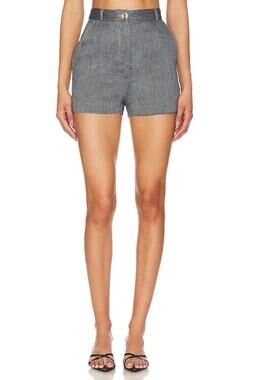 Matthew Bruch Tailored Gray High Waist Hot Shorts Size 3